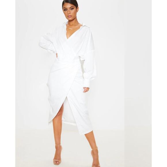 Pretty little Things white collared dress - Picture 1 of 7
